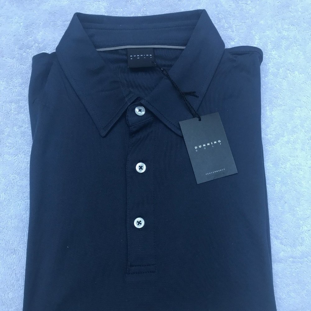 New Dunning Solid Polo Shirt XL Halo